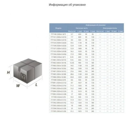 Погружной насос для скважины Aquatica (Dongyin) 777090 0,37 кВт; h=35 м Ø80 мм