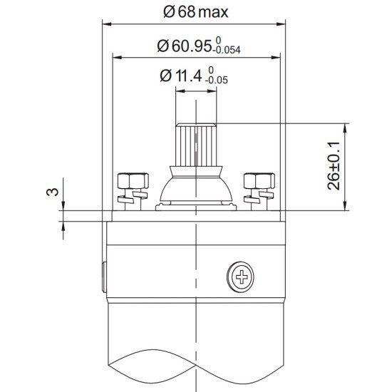 Насос для скважины Aquatica (Dongyin) 777401 0,25кВт; h=42м; 2,7м.куб/час, Ø80мм