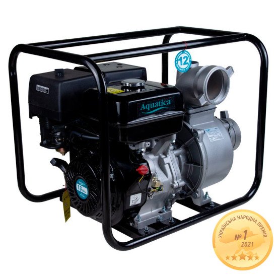 Мотопомпа Aquatica 772533 13л.с. Hmax 23м Qmax 120м3/год (4-х тактний)