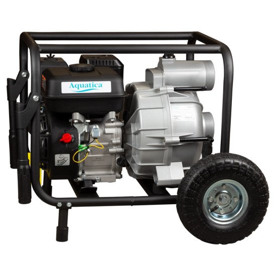 Мотопомпа Aquatica 772537 6.5 л.с. Hmax 28м Qmax 50м3/год (4-х тактний) для брудної води