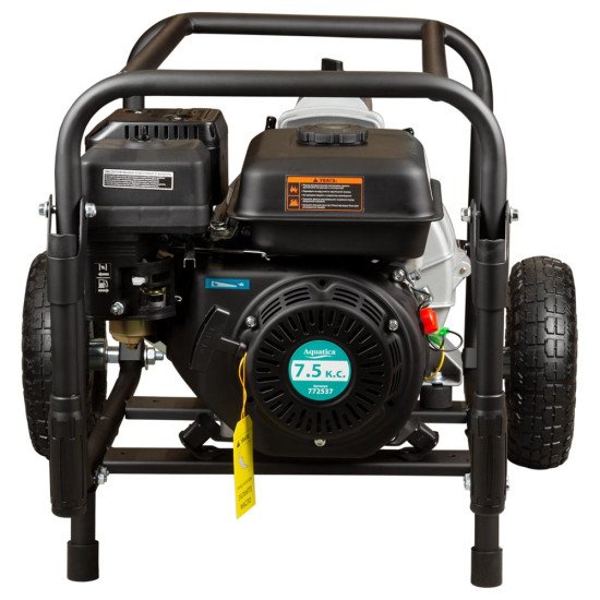 Мотопомпа Aquatica 772537 6.5 л.с. Hmax 28м Qmax 50м3/год (4-х тактний) для брудної води