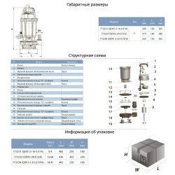 Насос дренажний Aquatica 773233 0,55 кВт; h=20 м; 200 л/хв