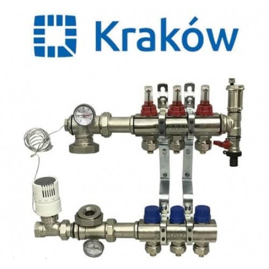 Коллектор для теплого пола Krakow на 3 контура