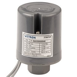 Реле тиску 1,5 кВт 1.4-2.2 бар циліндр (гайка) WETRON 779729