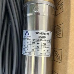 Занурювальний відцентровий насос 1,1 кВт MAXIMUS MS00405 Q=45л/хв, H=163м, Ø75мм (80м кабелю)