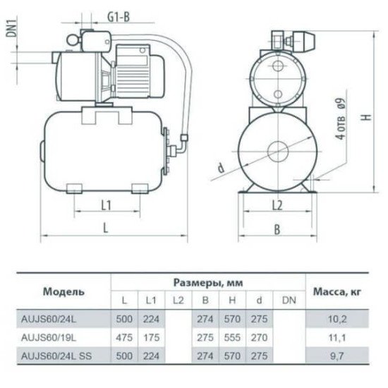 Поверхневий відцентровий насос ХЕЛЗ (Helz) БЦ 1.6 - 20