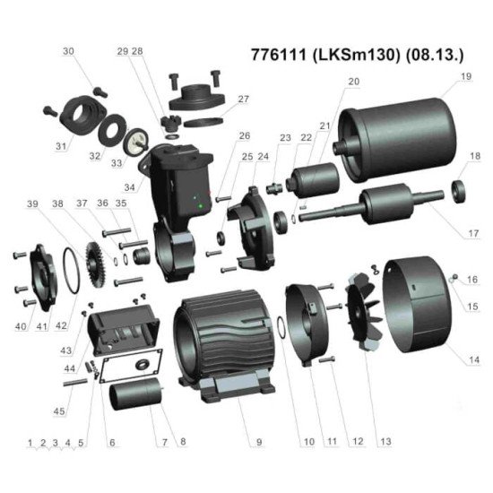 Насосна станція LEO 776111 0,125 кВт 30м 30 л/хв. (вихровий насос) 1 л