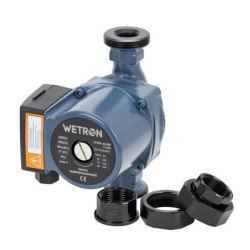 Циркуляційний насос Wetron (Aquatica) 774532, 100 Вт, 6 м, Qmax 75 л/хв., 180 мм, гайки