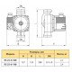 Циркуляционный насос Rudes RS 25-4-180, гайки